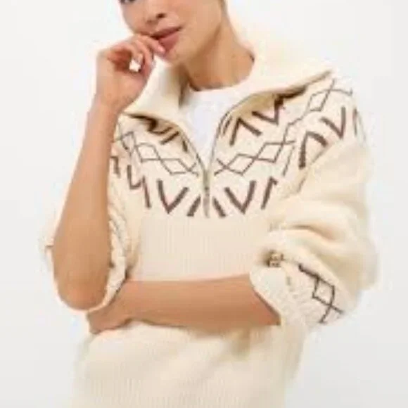 Sigrid Fairisle Half-Zip - Picture 2 of 3